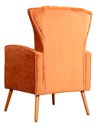 Ver imagem 6 de Poltrona Pés Palito Decorativa Melinda Sala Veludo:terracota/liso