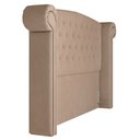 Ver imagem 4 de Cabeceira Cama Box Casal 140cm Provença P02 Veludo Bege - Mpozenato
