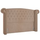 Ver imagem 1 de Cabeceira Cama Box Casal 140cm Provença P02 Veludo Bege - Mpozenato