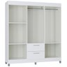 Roupeiro 6 Portas 2 Gavetas 963 Branco Poqq - 5