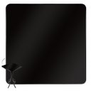 Ver imagem 2 de Mesa Bistrô Quadrada Preta Alta de 60x60cm em Madeira Maciça - Empório Tambo
