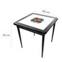 Ver imagem 4 de Mesa para Churrasco Decorada Motorcycle em Madeira Maciça 80x80cm - Empório Tambo