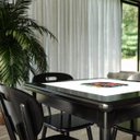Ver imagem 5 de Mesa para Churrasco Decorada Motorcycle em Madeira Maciça 80x80cm - Empório Tambo