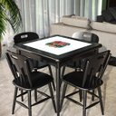 Ver imagem 3 de Mesa para Churrasco Decorada Motorcycle em Madeira Maciça 80x80cm - Empório Tambo