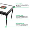 Ver imagem 2 de Mesa para Churrasco Decorada Motorcycle em Madeira Maciça 80x80cm - Empório Tambo