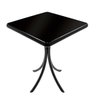 Mesa Bistrô Baixa Preta Quadrada de Madeira Maciça de 60x60cm - Empório Tambo - 1