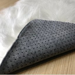 Tapete Pelúcia Premium Pelo Alto Antiderrapante 1,00mx40cm: Branco - 2