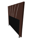 Ver imagem 2 de Cabeceira Cama Box Queen Dallas 160 Cm Suede Marrom MV Estofados