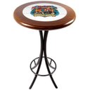 Ver imagem 1 de Mesa Bistrô Alta com Tampo Redondo 60cm Maderira Maciça e Azulejo Motorcycle - Empório Tambo
