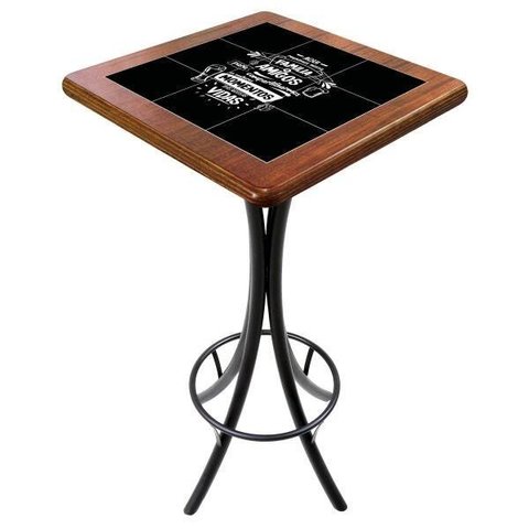 Mesa Bistrô Alta de Azulejo Família e Amigos para Varanda - Empório Tambo