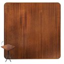 Ver imagem 2 de Mesa Alta Quadrada de 60x60cm em Madeira Maciça para Home Bar - Empório Tambo