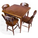 Ver imagem 3 de Mesa Quadrada em Madeira Maciça de 80x80cm para Home Bar e Sala de Jantar - Empório Tambo