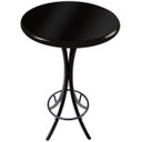 Ver imagem 1 de Mesa Bistrô Alta Preta com Tampo 60cm Preto Redondo - Empório Tambo