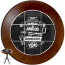 Ver imagem 2 de Mesa para Varanda de Apartamento em Madeira Maciça e Azulejo Família e Amigos - Empório Tambo