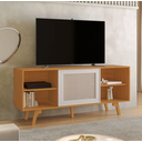 Ver imagem 1 de Rack Garra para Tv até 56" Jcm Movelaria - Cinamomo/off