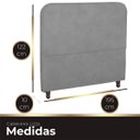 Ver imagem 5 de Cabeceira Casal King Size Estofada para Cama Box Lizza Veludo