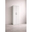 Ver imagem 1 de Armário Multiuso Moderno 2 Portas com 3 Prateleiras - Branco