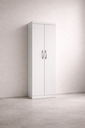 Ver imagem 1 de Armário Multiuso Moderno 2 Portas com 3 Prateleiras - Branco
