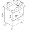 Ver imagem 4 de Armário de Cozinha para Cooktop 60 Cm 1 Porta Basculante Bl060 Grafite - Art In Móveis