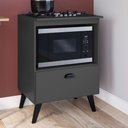 Ver imagem 1 de Armário de Cozinha para Cooktop 60 Cm 1 Porta Basculante Bl060 Grafite - Art In Móveis