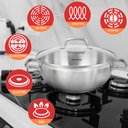 Ver imagem 4 de Duxtop Panela Inox 5,7 Qt com Tampa de Vidro, Tecnologia Impact-bonded