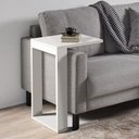 Ver imagem 1 de Mesa Pequena Apoio Lateral Ao Sofá Sofisticada Branco