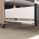 Ver imagem 5 de Conjunto Gabinete Banheiro Creta 60cm (gabinete+espelheira+cuba) Madeirado Preto