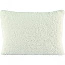 Ver imagem 1 de Capa de Travesseiro Decorativo Alasca 1 Peça Tecido Manta Sherpa 180g/m² 100% Poliéster - Marfim