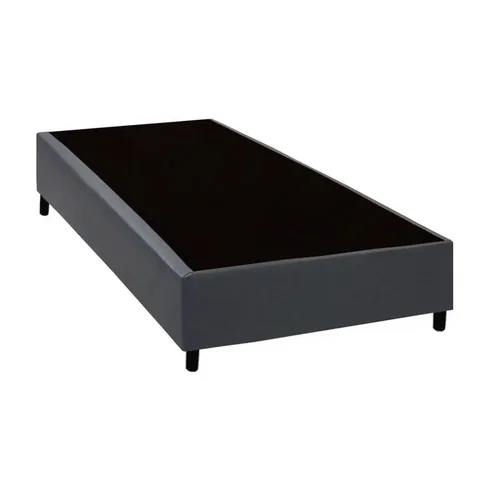 Cama Box Solteiro Sintetico Premium Santo Box 40x88x188:cinza