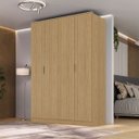Ver imagem 1 de Guarda Roupa Ravi em Mdf 160,5x232,2cm 4 Portas 2 Gavetas Olmo 1110