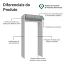 Ver imagem 3 de Porta-Geladeira 103 cm 1 Porta Basculante Branco/Cinza Lux Madesa Branco/Cinza