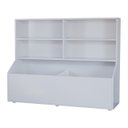 Ver imagem 1 de Nicho Organizador para Livros Briquedos Calçados com 4 Prateleiras 2 Baus