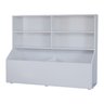 Nicho Organizador para Livros Briquedos Calçados com 4 Prateleiras 2 Baus 100% Mdf - 1