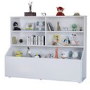 Ver imagem 4 de Nicho Organizador para Livros Briquedos Calçados com 4 Prateleiras 2 Baus