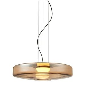 Pendente Bella Art1pd01ab045 Artsy Ambar Dourado 45x11cm 7w 3000k 420lm