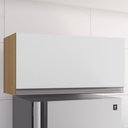 Ver imagem 2 de Armario Aereo Basculante 60cm Andreia Amendoa Branco Reajl Moveis