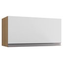 Ver imagem 1 de Armario Aereo Basculante 60cm Andreia Amendoa Branco Reajl Moveis