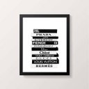 Ver imagem 1 de Quadro Livros Da Moda Fashion 45x34cm - com vidro:Madeira branca
