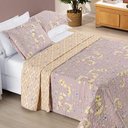 Ver imagem 5 de Colcha Estampada Dupla Face Bouti Casal 03 Peças - Lavanda Bia Enxovais