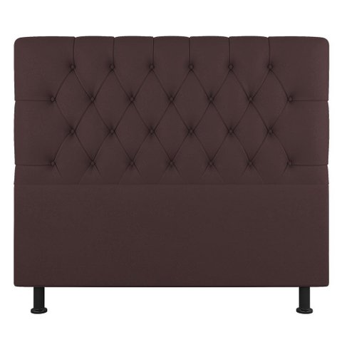 Cabeceira Cama Box Casal King Size Nice 195cm Suede Marrom - Abmaza