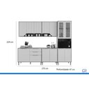 Ver imagem 2 de Cozinha Completa 5 Peças Celeste C575 Cinamomo/Off White MGM