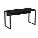 Ver imagem 1 de Mesa Escritório P25 Tub Pandin 134 Cm (larg) Tampo Mdp Preto Pé Aço Tubular Azul Del Rey