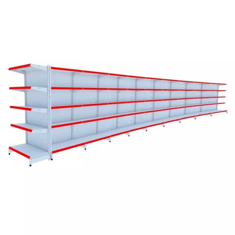 Gondola Centro 170 Fit Ate 9 Metros 1 Ponta Branco 95b Pe Vermelho