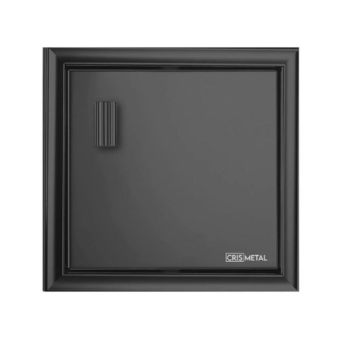 Saboneteira 17,5x12,5x16,5cm Embutir Black - 7544 - CRIS METAL SABONETEIRA 17,5X12,5X16,5CM EMBUTIR 