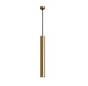Ver imagem 1 de Lustre Pendente Led 5w Tubo Dourado 40cm 3000k Bivolt Dcd02159