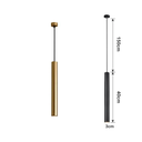 Ver imagem 4 de Lustre Pendente Led 5w Tubo Dourado 40cm 3000k Bivolt Dcd02159