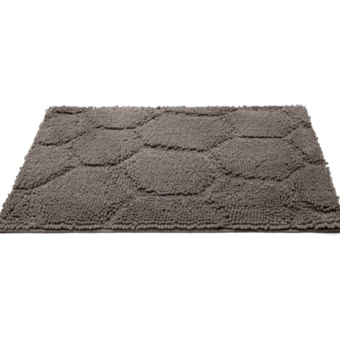 Tapete Banheiro 50x70cm Microfibra Antiderrapante Grafique Khaki