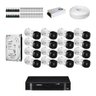 KIT 16 Câmeras Intelbras VHL 1120 B + DVR Intelbras 16 Canais HD + HD (Disco Rígido) + Acessó - 2 TB - 1