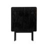 Conjunto Mesa 70x70cm + 4 Cadeiras Dobrável Preto / Liso - 5
