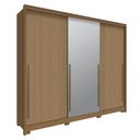 Ver imagem 1 de Guarda Roupa Casal 3 Portas de Correr Espelho New Guarapari - Jequitibá/carvalho